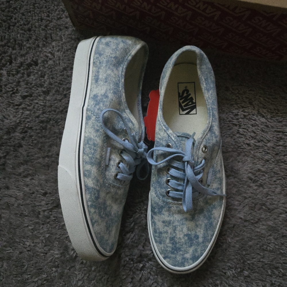 Vans Authentic Men Size 12 Denim White Marshmallow New 052025
